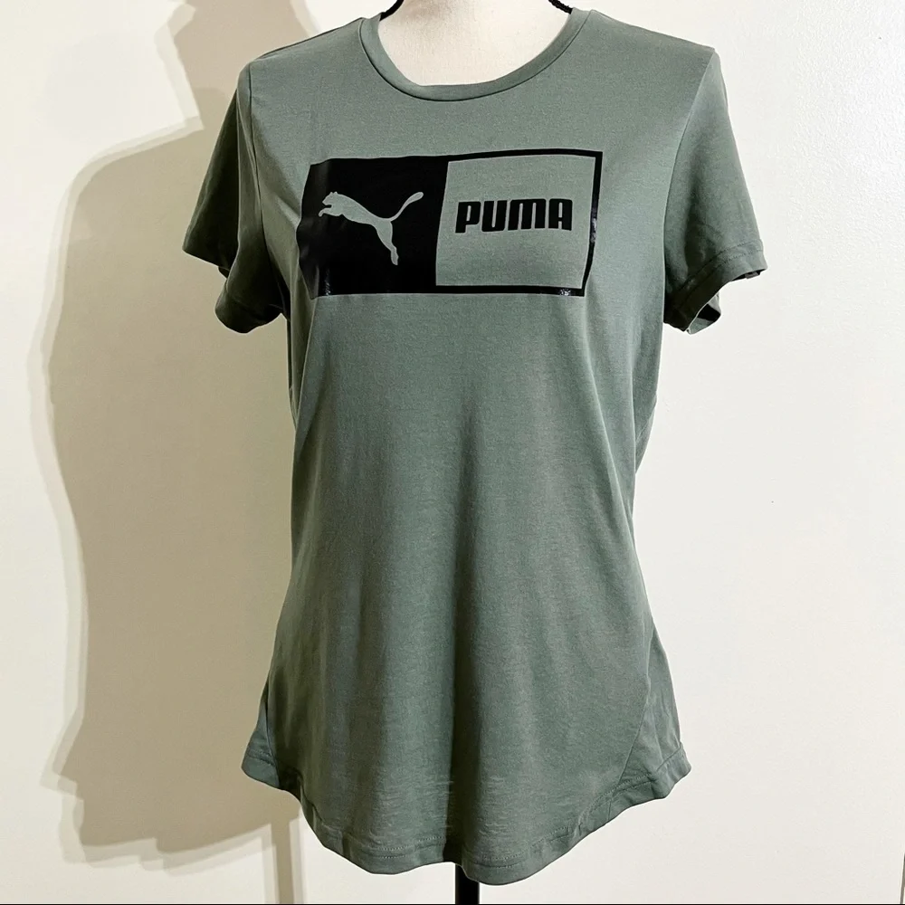 Puma Athletic Shirt Green size Lg - Picture 8 of 8